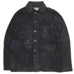 QUATTROCCHI クアトロッキ イタリア製 ゴートスエードカバーオール 23-18-0091-330 44 NAVY レザージャケット International Gallery BEAMS