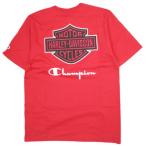 ショッピングハーレーダビッドソン 新品 Champion x HARLEY DAVIDSON チャンピオン ハーレーダビッドソン 別注 ファナティックTシャツ 96868-24VM M RED 半袖 バイク g24012