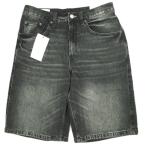 ショッピングzara 新品 ZARA ザラ BAGGY SHORT ブラックデニムバギーショーツ 4060/400/800 40 BLACK ショートパンツ ボトムス g24030