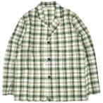 ショッピングINDIVIDUALIZED 新品 INDIVIDUALIZED SHIRTS インディビジュアライズドシャツ LOUNGER JACKET M リネン チェック シャツジャケット 定価59,400円 g24734