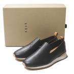 [ не использовался товар ]faitoFEIT SLIP ON RUNNER 72 пара ограничение туфли без застежки Runner 40(25cm) чёрная кожа обувь feito обувь 