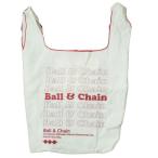 Yahoo! Yahoo!ショッピング(ヤフー ショッピング)BALL＆CHAIN ボールアンドチェーン 21SS ロゴエコバッグ ホワイト/レッド トートバッグ カバン g3348