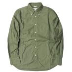 ショッピングINDIVIDUALIZED インディビジュアライズドシャツ INDIVIDUALIZED SHIRTS アメリカ製 オックスフォードBDシャツ 151/2-33 カーキ STANDARD FIT 長袖 ボタンダウン トップス
