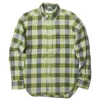 ショッピングINDIVIDUALIZED インディビジュアライズドシャツ INDIVIDUALIZED SHIRTS アメリカ製 コットンフランネルチェックBDシャツ 151/2-33(STANDARD FIT) グレー/イエロー