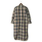 アダムエロペ ADAM ET ROPE 19AW ライトタイプライターシャツワンピース GAE-29090 フリー ブラウン 長袖 チェック トップス