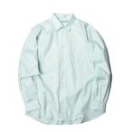 INDIVIDUALIZED SHIRTS インディビジュアライズドシャツ アメリカ製 コットンジャガードショートカラーシャツ M程度 グリーン