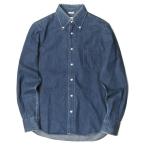 ショッピングINDIVIDUALIZED インディビジュアライズドシャツ INDIVIDUALIZED SHIRTS アメリカ製 デニムBDシャツ 14 1/2 インディゴ STANDARD FIT 長袖 ボタンダウン トップス