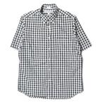 ショッピングINDIVIDUALIZED インディビジュアライズドシャツ INDIVIDUALIZED SHIRTS アメリカ製 ギンガムチェックオックスフォードBDシャツ 15 1/2(STANDARD FIT) ホワイト 半袖