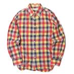 ショッピングINDIVIDUALIZED インディビジュアライズドシャツ INDIVIDUALIZED SHIRTS マドラスチェックBDシャツ 33(15 1/2) レッド STANDARD FIT 長袖 ボタンダウン トップス