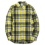 ショッピングINDIVIDUALIZED インディビジュアライズドシャツ INDIVIDUALIZED SHIRTS マドラスチェックBDシャツ 33(15 1/2) イエロー STANDARD FIT 長袖 ボタンダウン トップス