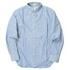 ショッピングINDIVIDUALIZED インディビジュアライズドシャツ INDIVIDUALIZED SHIRTS オックスフォードBDシャツ 15 1/2-33(STANDARD FIT) サックスブルー 長袖 ボタンダウン トップス