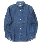 ショッピングINDIVIDUALIZED インディビジュアライズドシャツ INDIVIDUALIZED SHIRTS デニムBDシャツ 15 1/2-33(STANDARD FIT) インディゴ 長袖 ボタンダウン トップス