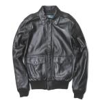 ポロバイラルフローレン Polo by Ralph Lauren A-2 LEATHER JACKET フライトレザージャケット XS ブラック 革ジャン 羊革 アウター