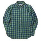 ショッピングINDIVIDUALIZED インディビジュアライズドシャツ INDIVIDUALIZED SHIRTS アメリカ製 コットンブロックチェックBDシャツ 15 1/2(オーダーサイズ) 長袖 ボタンダウン