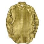 ショッピングINDIVIDUALIZED インディビジュアライズドシャツ INDIVIDUALIZED SHIRTS ブロックチェックオックスフォードBDシャツ オーダーサイズ(M程度) イエロー ギンガムチェック
