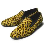 STOKTON stock тонн Италия производства замша Leopard туфли без застежки 411211 41(26cm) Loafer туфли-лодочки кожа обувь обувь **mc62638