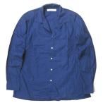 ショッピングINDIVIDUALIZED インディビジュアライズドシャツ INDIVIDUALIZED SHIRTS アメリカ製 コットンポプリン オープンカラーロングスリーブシャツ M程度 ダブルポケット