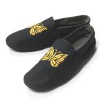  Needles Beams Needles x BEAMS специальный заказ сделано в Японии Kung Fu Shoespapiyon вышивка кунгфу обувь US7(25cm) черный туфли без застежки обувь 