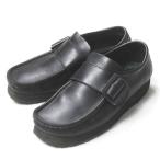 Clarks x UNITED ARROWS Clarks специальный заказ Wallabee Monkwala Be monk гладкий кожа US8.5(26.5cm) черный Loafer mc67536