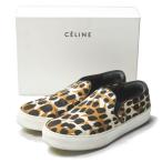  Celine CELINE Италия производства Slip-On sneaker 25 Leopard рисунок туфли без застежки 313652PSKC 42 бежевый спортивные туфли обувь 