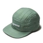 シュプリーム Supreme 16AW アメリカ製 Taffeta Quilted Camp Cap タフタキルティングキャンプキャップ フリー Dark Mint BOX LOGO ボックスロゴ 帽子