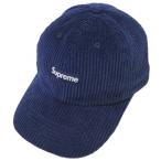 SUPREME シュプリーム 20AW Ripple Corduroy Small Box 6-Panel リップルコーデュロイスモールボックス６パネルキャップ Navy MADE IN USA