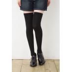ショッピングニーハイ 着圧 ニーハイソックス (平無地・60cm丈) ブラック 黒 22-25cm レディース オーバーニーソックス キングオリジナル  king-71-71