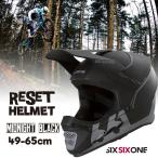 661 ヘルメット SIXSIXONE RESET MIDNIGHT BLACK シックスシックスワン リセット ミッドナイトブラック 自転車 フルフェイス MTB ストライダー SIX SIX ONE