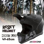 661 ヘルメット SIXSIXONE RESET MIDNIGHT BLACK シックスシックスワン リセット ミッドナイトブラック 自転車 フルフェイス MTB ストライダー SIX SIX ONE