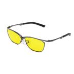 オーライズ 夜間用サングラス イエロー 黄色レンズ ナイトドライブ 運転 おしゃれ チタンメガネフレーム 眼鏡ケース付 母の日 父の日 敬老の日