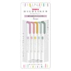 ゼブラ マイルドライナー 落ち着きマイルド 5色セット WKT7-5C-OT｜水性ペン 蛍光ペン