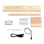 木工プログラミング 自由研究 キット LEDライト 木のおもちゃ 木製 工作 小学生 学習 教育 技術 パーツ 自由研究 理科 実験 中学生 おもちゃ