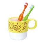 . ... комплект зубная щетка 2 шт ребенок стакан сделано в Японии герой животное ребенок ребенок чистка зубов детский сад уход за детьми . ученик начальной школы ребенок рекомендация симпатичный 