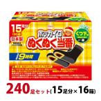 カイロ 貼る 足用 ホッカイロ ぬくぬく当番 くつ下用 240足セット(15足分×16箱) 使い捨て 靴下に貼る 使用期限:2026年4月