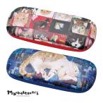 マンハッタナーズ メガネケース 眼鏡ケース おしゃれ 大人 かわいい ハード ネコ 猫グッズ 雑貨 Manhattaner's マグネット式 MAN-
