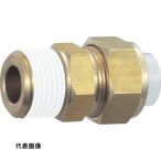 継手 配管 ネジ ねじ 建築 TRUSCO トラスコ中山 【売切廃番】クイックシール継手 コネクタ φ4X2 呼びR1/4 工事 [TS-4X2-02C] TS4X202C 販売単位：1