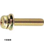 TRUSCO トラスコ中山 ナベ頭座金組込ねじ P=3 クロメート M4×25 95本入 (ばね座金+JISワッシャー付き) [B50-0425] B500425 販売単位：1