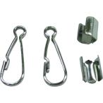 ユタカメイク 金具 紐用ナスカンセット 細丸紐用B3mm×A23m [JN-01] JN01 販売単位：1