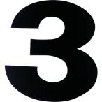 ダイドーハント マグネット切り文字 ブラック 3 [10177779] 10177779  販売単位：1