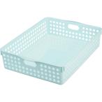 inomata ストックバスケット A4 ライトブルー [4570-RBU] 4570RBU  販売単位：1