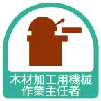 ユニット ステッカー 木材加工用機械作業主任者・2枚1シート・35X35 [851-36] 85136 販売単位：1