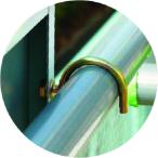 つくし スチール製フラット掲示板専用単管取付金具 [9003] 9003  販売単位：1