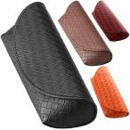  очки кейс semi твердый модный симпатичный кожа тканый способ? популярный магнит тип легкий женский женщина подарок подарок 