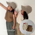  Kids baby tops mesh tanktop сетка трубчатая обводка распределение цвета майка безрукавка девочка симпатичный Корея способ простой Classic классический 