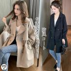 ショッピングトレンチコート トレンチコート レディース スプリングコート 2023春 ミドル丈 アウター 大きいサイズ 通勤 高級感 上品 カジュアル 卒業式 服 母 通勤 長袖