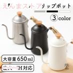 ドリップポット 650ml 直火 IH対応 コーヒー 細口 ステンレス ケトル 北欧風 おしゃれ キャンプ