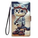 AQUOS sense9 sense10 ケース 手帳型 カバー かわいい 猫 子猫プリント アクオス センス9 センス10