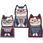 猫柄刺繍相良刺繍軽くてかわいいフェ...