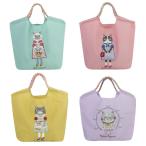 送料無料猫柄刺繍ブランドバッグ撥水...