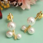 ピアスレディース淡水真珠パールシルバーコーティングシルバーゴールドアクセサ...